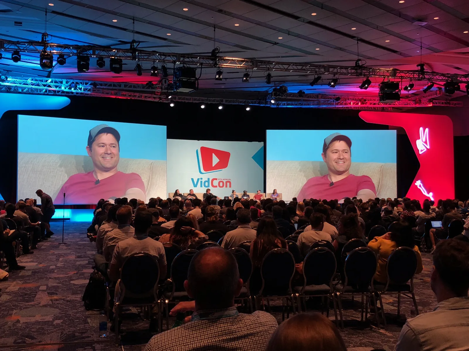 Tim Schmoyer speaking at VidCon
