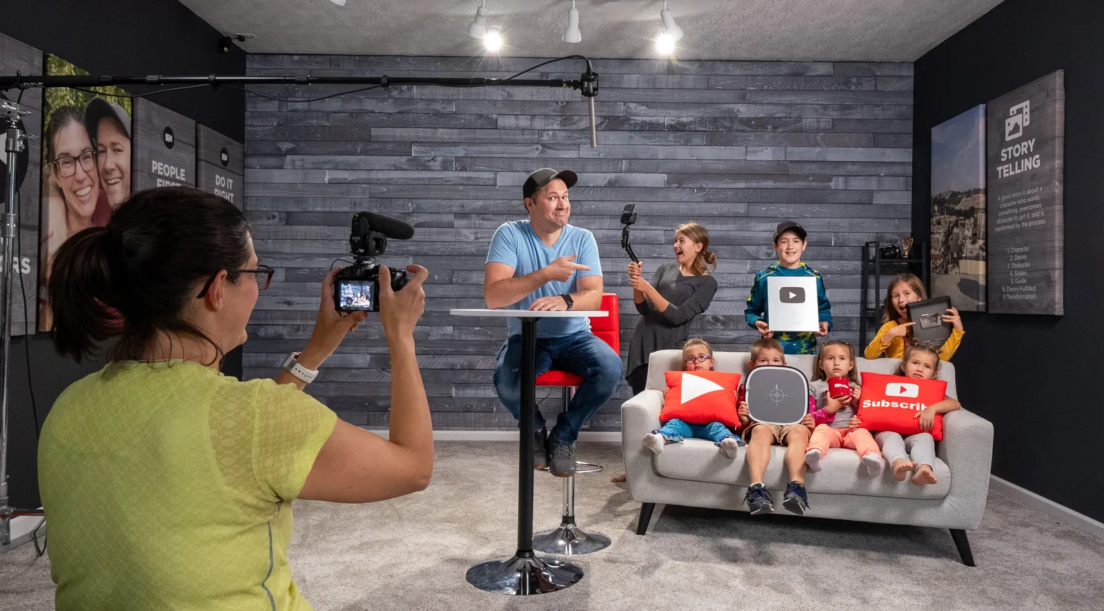 Tim Schmoyer teaching at a creator workshop